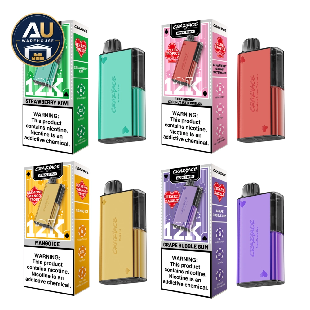 Crazyace 12000 Puffs 50mg 5% in AU Warehouse