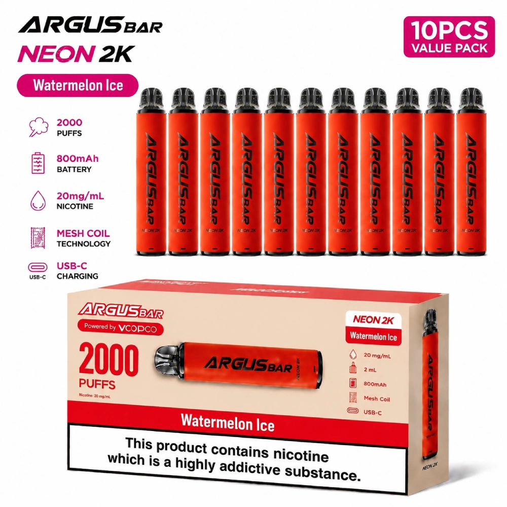 10Pcs Argusbar Neon 2K 2% 5mL