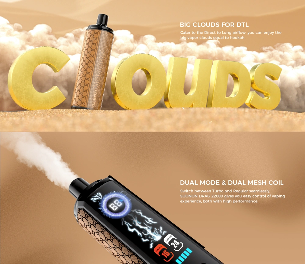 SUONON Drag 22K disposable vape product display