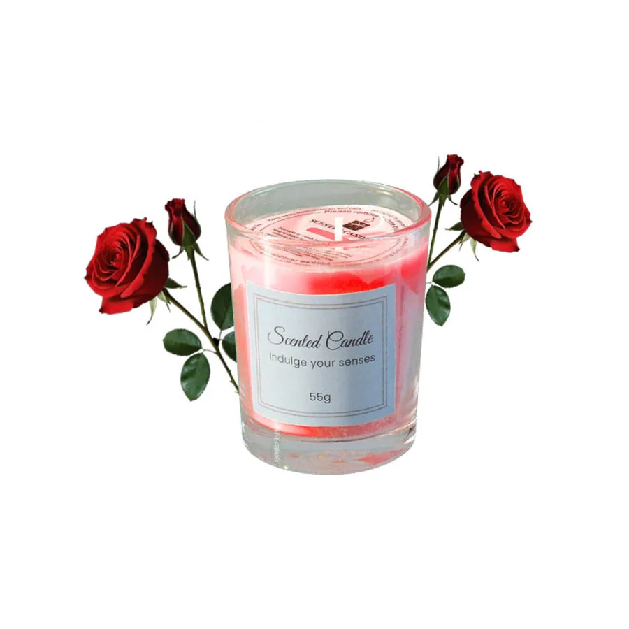 Rose scented candles