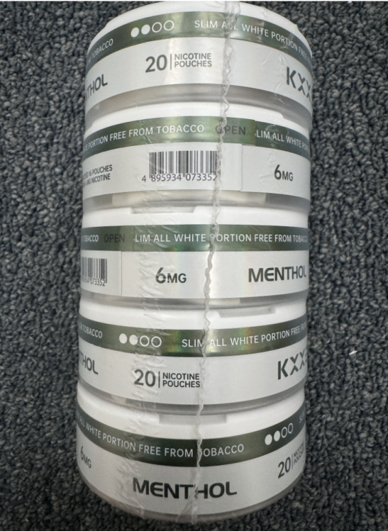 [5 Cans] KXXE Nicotine Pouches (6mg, 100 Pouches)